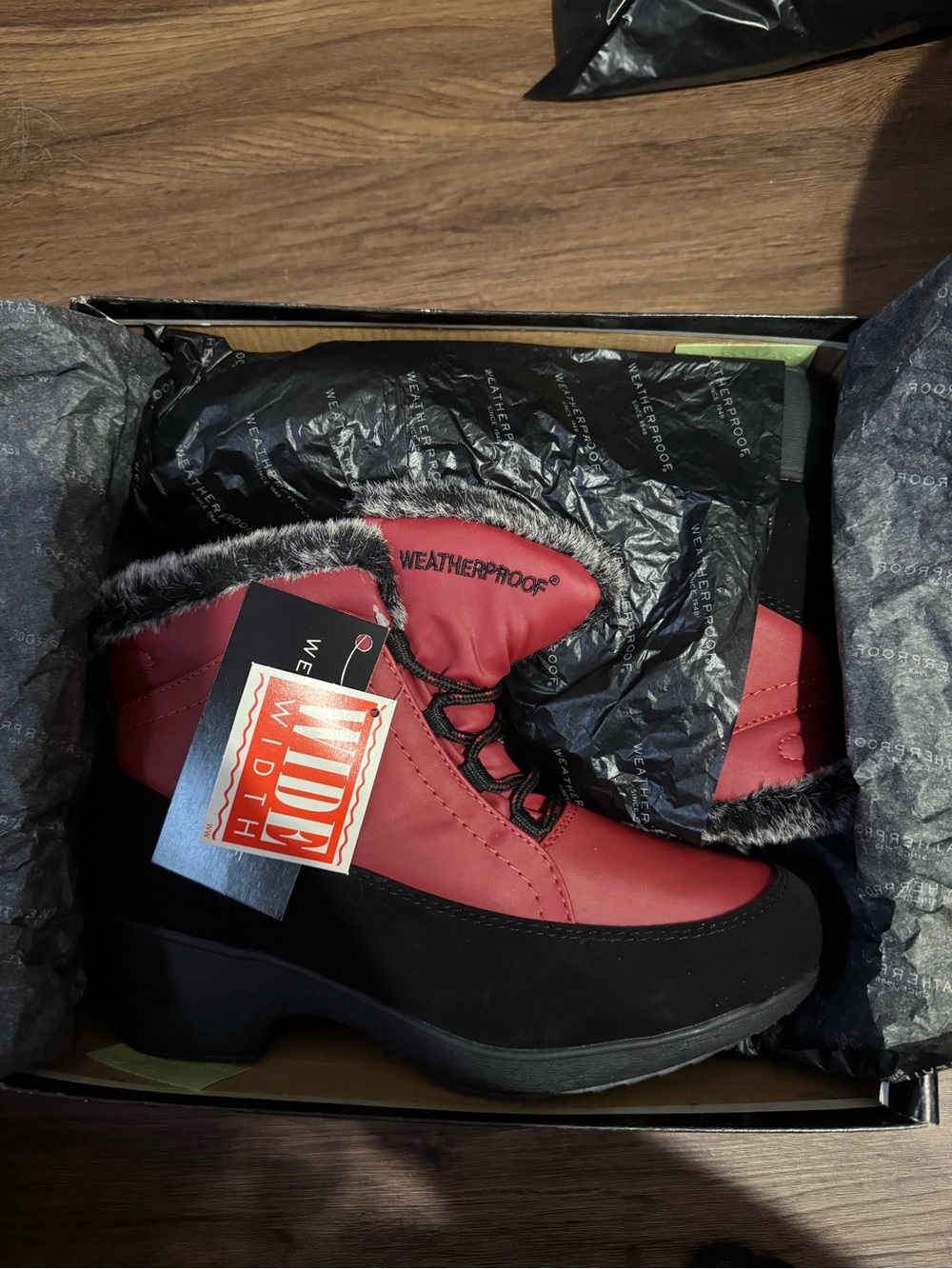 weatherproof boots never worn with tags